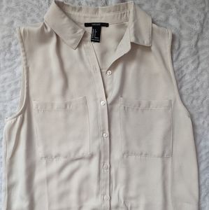 High-Low Buttoned Down Blouse